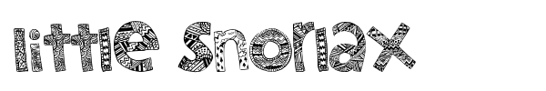 Little Snorlax font preview
